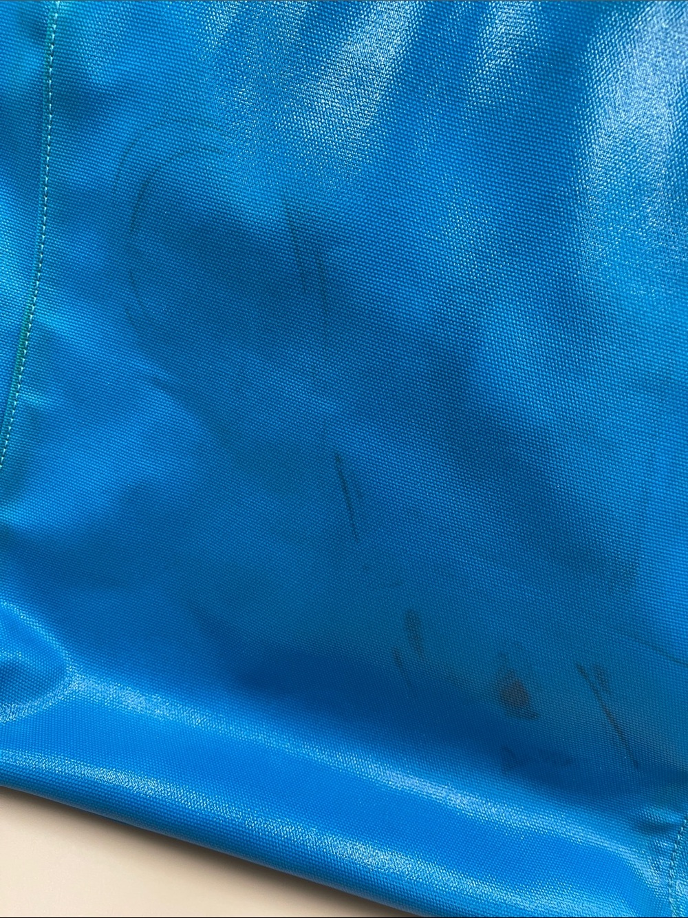 kate spade Turquoise Blue Tote with Tan Straps - Picture 6 of 10